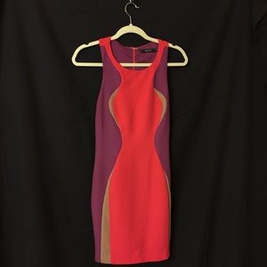 purple and pink party dress